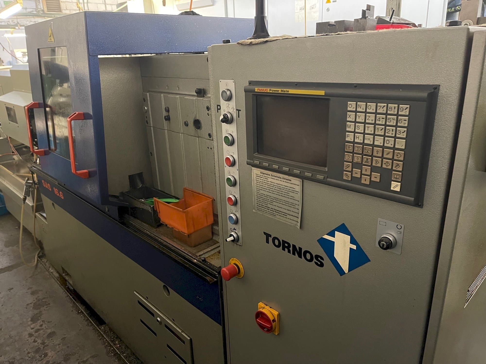 Mašīnas TORNOS SAS 16.6  pretskats