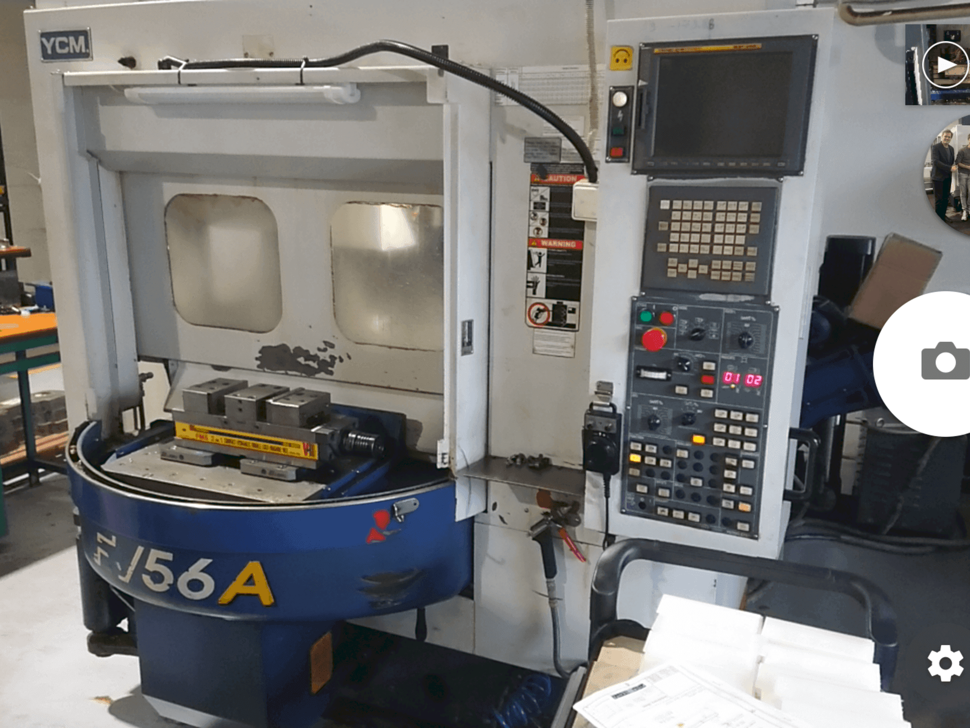 Mašīnas YCM FV56A  pretskats