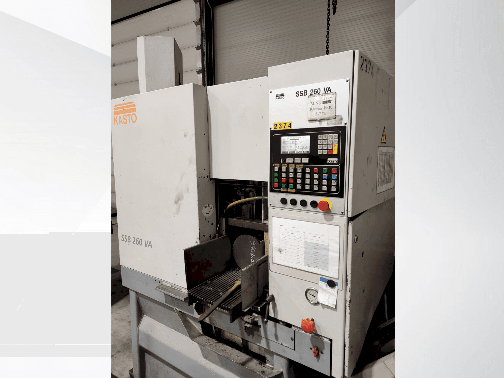 Mašīnas KASTO SSB 260 VA  pretskats