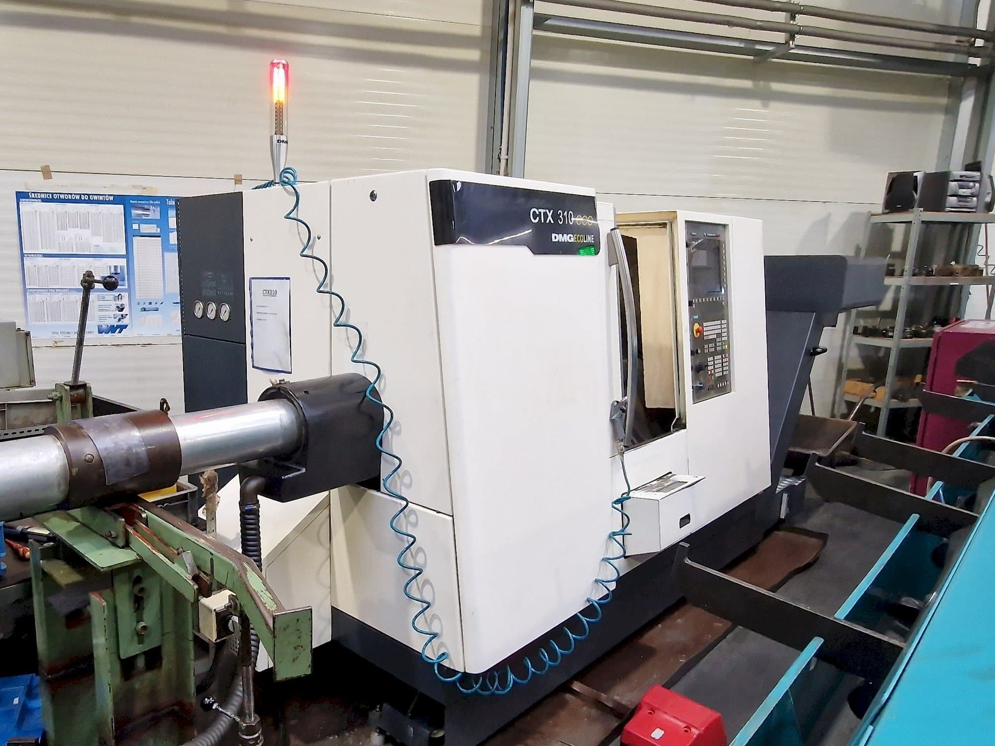 Mašīnas DMG CTX 310 ecoline kreisās malas  skats