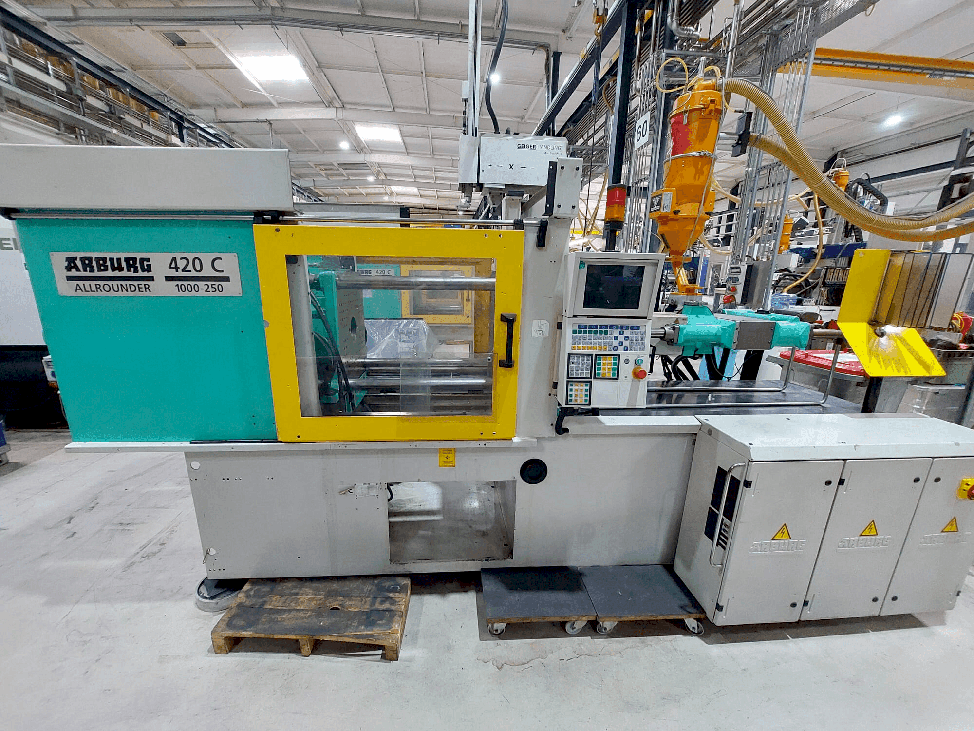 Mašīnas Arburg 420C-1000-250  pretskats