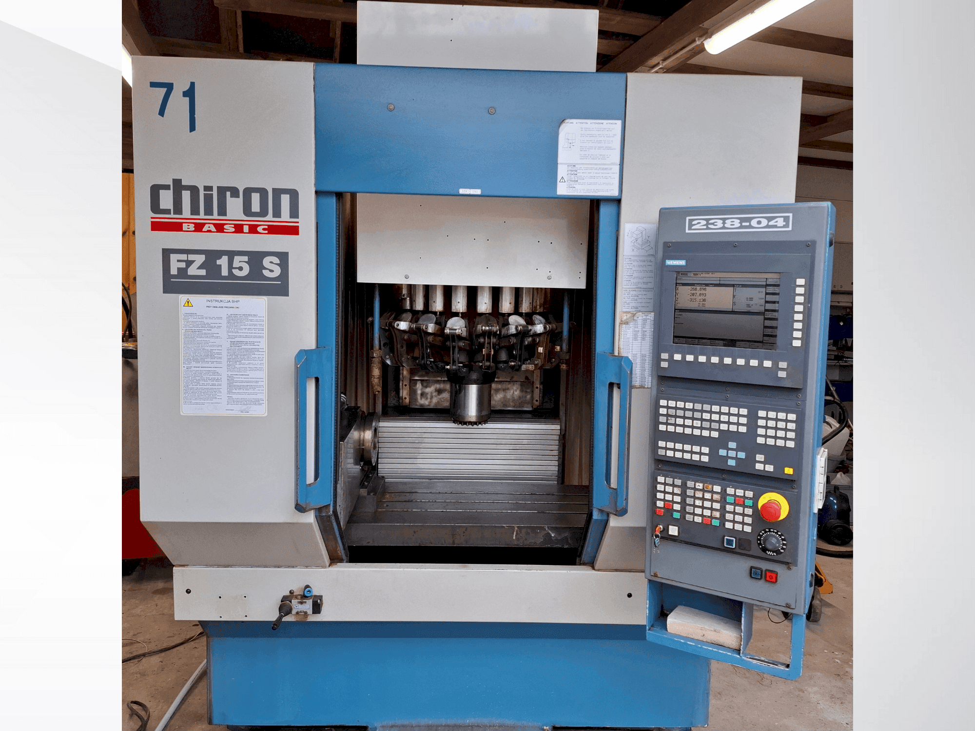 Mašīnas CHIRON FZ 15 S  pretskats