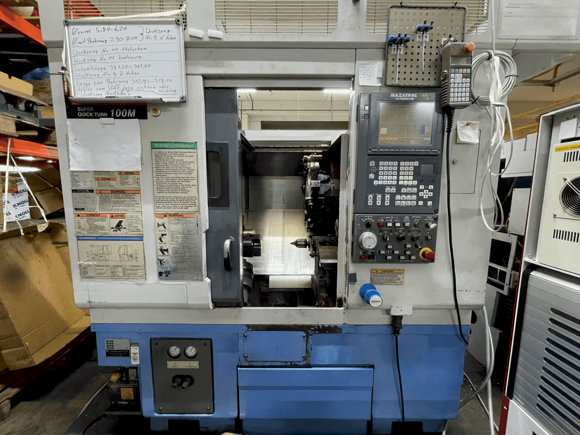 Mašīnas Mazak SQT 100M  pretskats