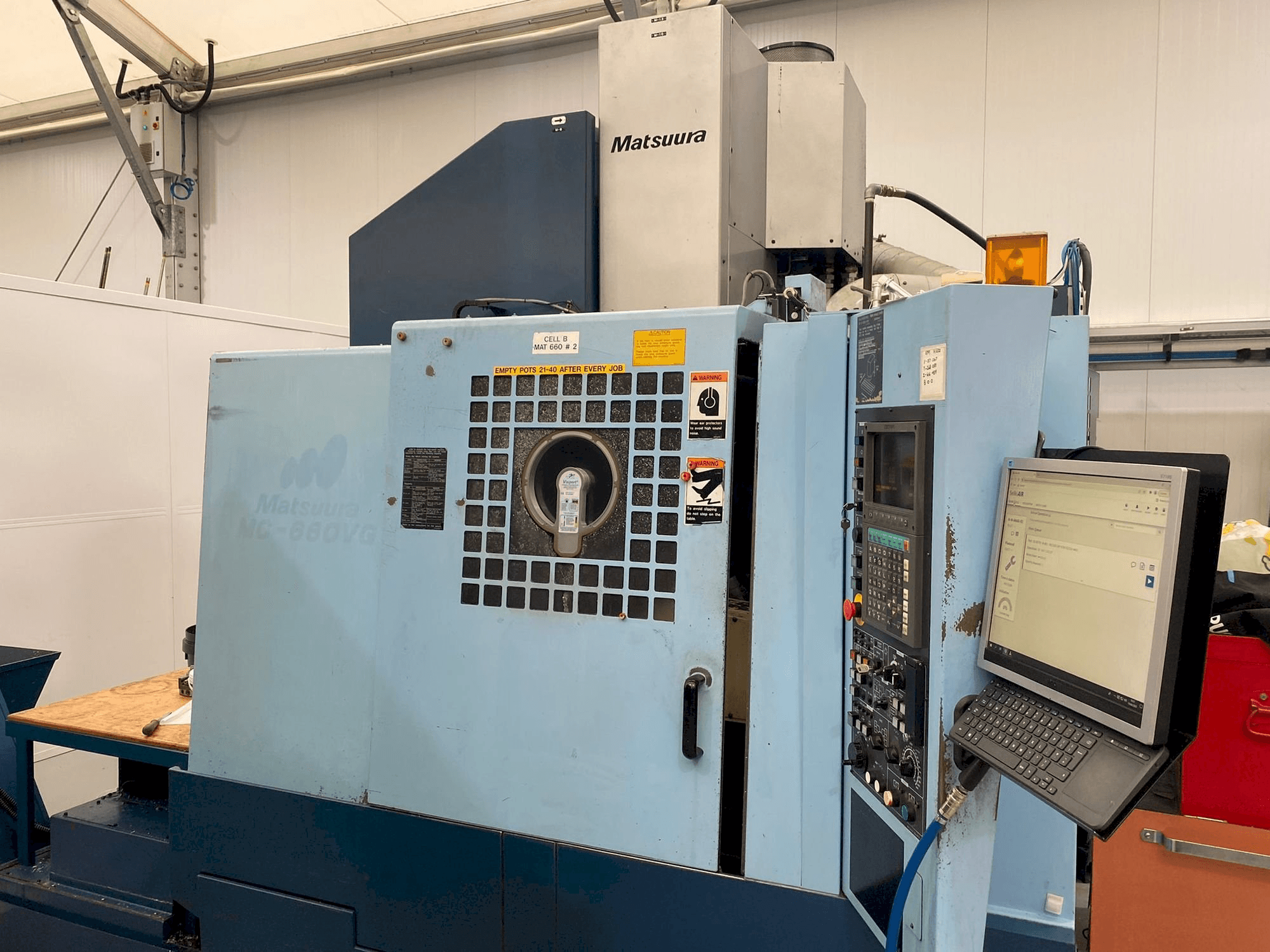 Mašīnas Matsuura MC-660VG pretskats