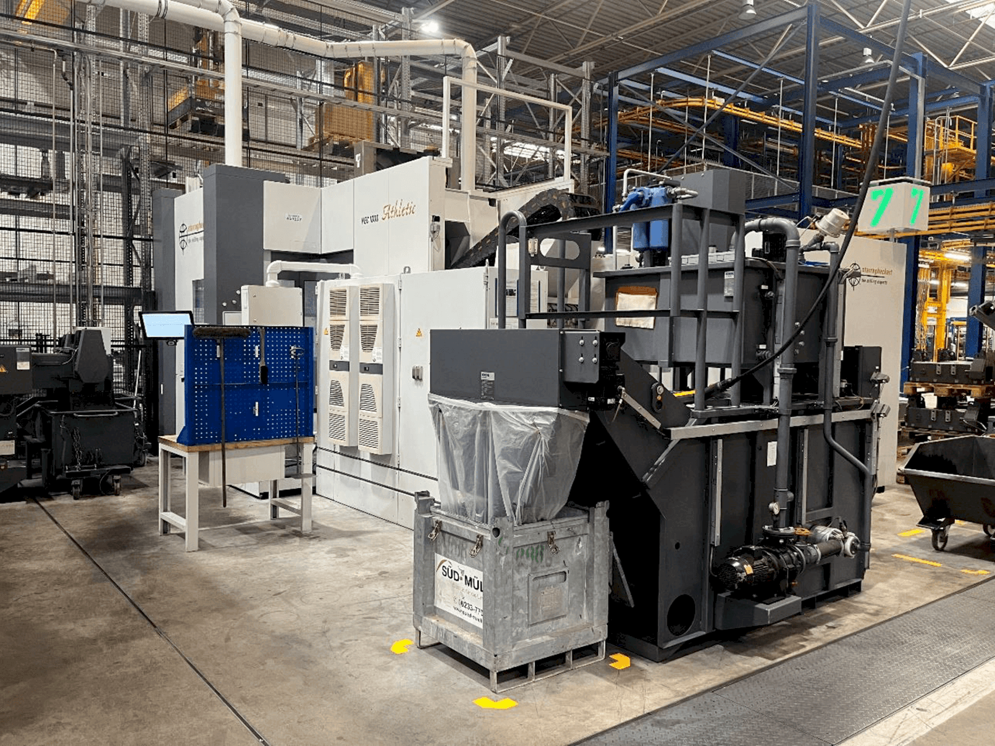 Mašīnas Heckert HEC 1000 labās malas skats