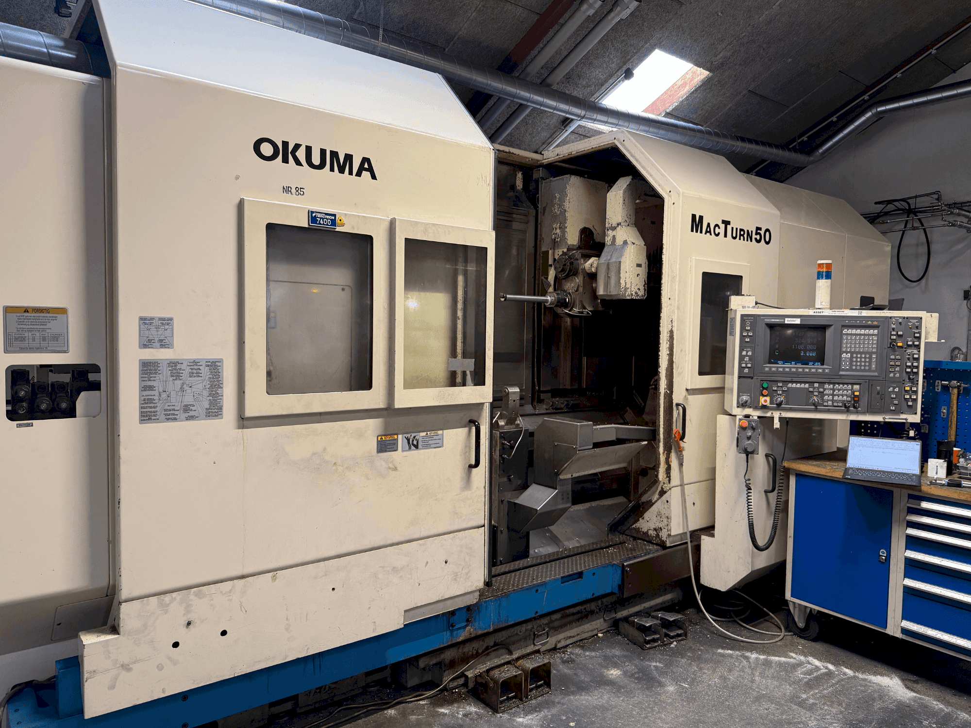 Mašīnas Okuma MacTurn 50 pretskats
