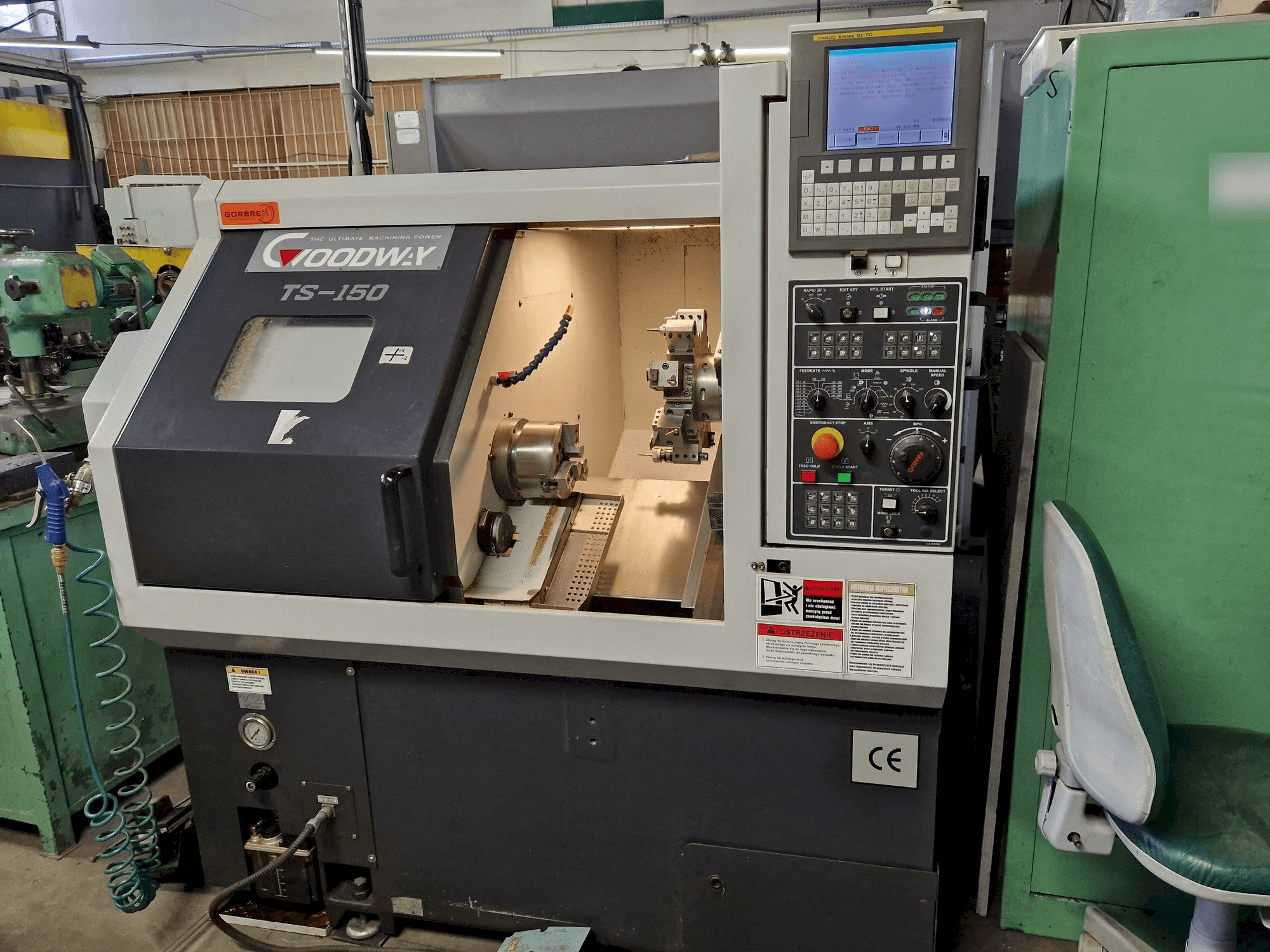 Mašīnas Goodway TS-150M pretskats